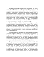International Writing Program annual report 2001