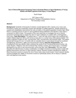 Use of Clinical Movement Screening Tests to Evaluate Return to Sport Readiness of Young Athlete with Multi-Ligament Knee Injury: A Case Report