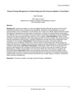 Physical Therapy Management of a Patient Diagnosed with Transverse Myelitis: A Case Report