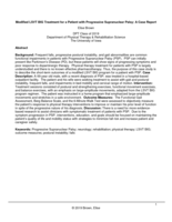 Modified LSVT BIG Treatment for a Patient with Progressive Supranuclear Palsy: A Case Report