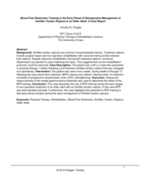 Blood Flow Restriction Training in the Early Phase of Nonoperative Management of Achilles Tendon Rupture in an Older Adult: A Case Report
