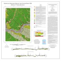 Surficial Geologic Map of the Center Point NW 7.5' Quadrangle, Benton County, Iowa