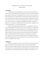 Diphthongization of /u/ in Midwestern American English