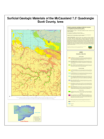 Surficial Geologic Materials of the McCausland 7.5'' Quadrangle Scott County, Iowa