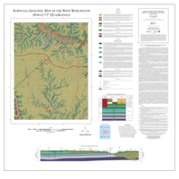 Surficial Geologic Map of the West Burlington 7.5' Quadrangle, Des Moines County, IA