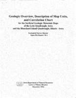 Surficial geologic materials of the Blanchard Island Quadrangle, Illinois-Iowa