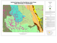 Surficial Geologic Map of the Des Moines Lobe of Iowa, Huxley and Slater 7.5' quadrangles