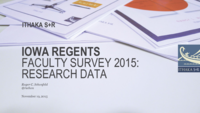 Iowa Regents Faculty Survey 2015: Research Data