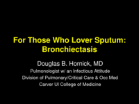 Bronchiectassis