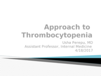 Thrombocytopenia