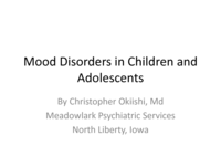 Mood Disorders in Adolescents