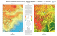 Bedrock Elevation and Quaternary Thickness Maps of the West Point 7.5' Quadrangle, Lee County, Iowa