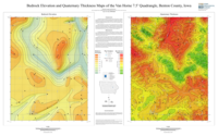 Bedrock Elevation and Quaternary Thickness Maps of the Van Horne 7.5' Quadrangle, Benton County, Iowa