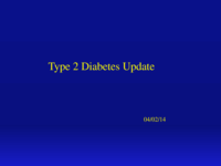 Type 2 Diabetes Update