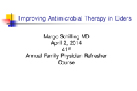 Improving Antimicrobial Therapy in the Elderly