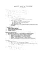 The Approach to the Patient with Polyarthralgia
