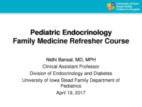 Top 3 Referrals to Pediatric Endocrine Clinic