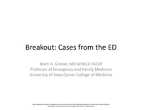 BREAKOUT: Emergency Medicine Cases: DKA, Poisonings and More