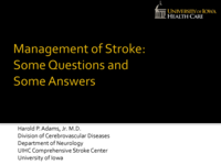 Acute Stroke Management