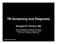 TB Screening and Diagnosis