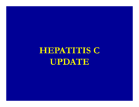Hepatitis C Update