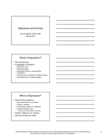 Anxiety & Depression in Adolescents