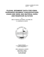 Fluvial sediment data for Iowa: suspended-sediment concentrations, loads and sizes, bed-material sizes and reservoir siltation