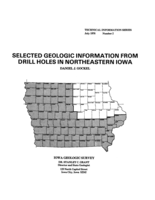 Selected geologic information from drill holes in northeastern Iowa