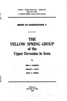 The Yellow Spring Group of the Upper Devonian in Iowa