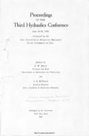 Proceedings of the Third Hydraulics Conference: June 10-12, 1946