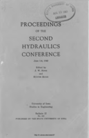 Proceedings of the Second Hydraulics Conference: June 1-4, 1942