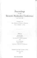 Proceedings of the Seventh Hydraulics Conference