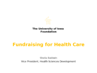 Fundraising for Health Care