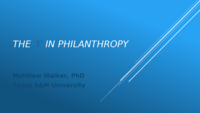 The 'I' in Philanthropy