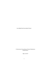 Iowa High School Journalism Project