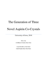 The Generation of Three Novel Aspirin Co-Crystals