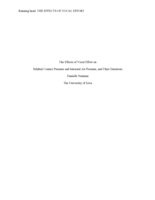 The Effects of Vocal Effort on Bilabial Contact Pressure and Intraoral Air Pressure, and Their Durations