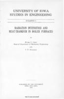 Radiation intensities and heat-transfer in boiler furnaces