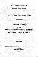 Gravity Survey of the Randalia Magnetic Anomaly Fayette County, Iowa