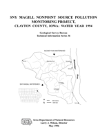 Sny Magill Nonpoint Source Pollution Monitoring Project, Clayton County, Iowa: water year 1994