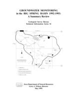 Groundwater monitoring in the Big Spring Basin, 1992-1993: a summary review