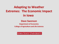 Anticipating Economic Impacts of the 2012 Drought in Iowa