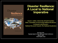 Disaster Resilience: A Local to National Imperative