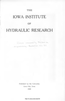 The Iowa Institute of Hydraulic Research