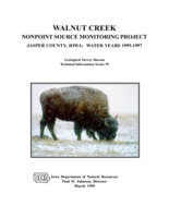 Walnut Creek nonpoint source monitoring project, Jasper County, Iowa: water years 1995-1997