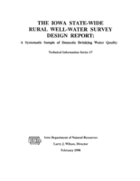The Iowa state-wide rural well-water survey design report: a systematic sample of domestic drinking water quality