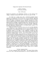 Changes in the Components of the Electoral Decision