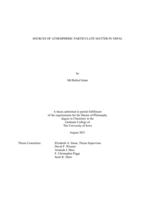 Sources of atmospheric particulate matter in Nepal
