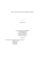 Essays in health and development economics