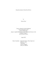 Deep Q-learning for same-day delivery